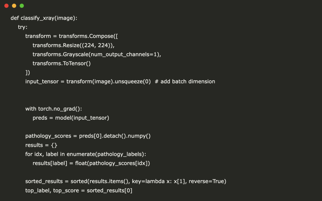 How to build a prototype X-ray judgment tool using TorchxRayVision, Gradio, and Pytorch (Open Source Medical Inference System)